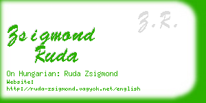 zsigmond ruda business card